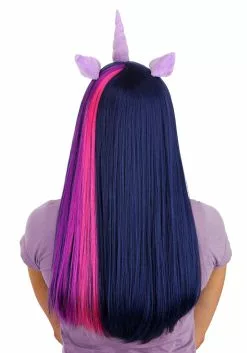 Partytime Wig My Little Pony Twilight Sparkle Adult Wig -Disguise Store my little pony twilight sparkle wig alt 1