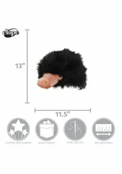 Elope Fantastic Beast Adult Niffler Plush Hat 11 Elope Fantastic Beast Adult Niffler Plush Hat -Disguise Store niffler plush hat alt 4