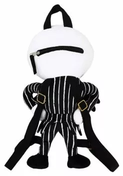 Bioworld Merchandising / Independent Sales Nightmare Before Christmas Jack Skellington Plush Mini Backpack -Disguise Store nightmare before christmas jack plush mini backpack alt 3