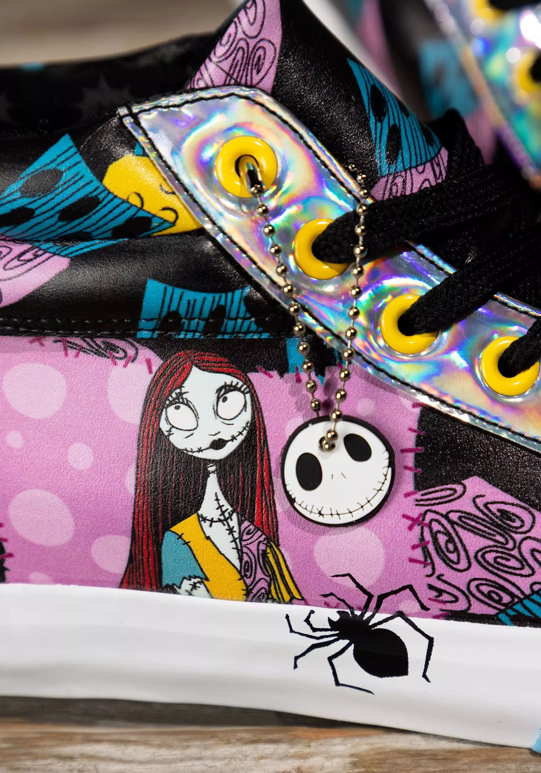 Ground Up Women's Nightmare Before Christmas Sally High-Top Shoes 4 Ground Up Women's Nightmare Before Christmas Sally High-Top Shoes - Image 2