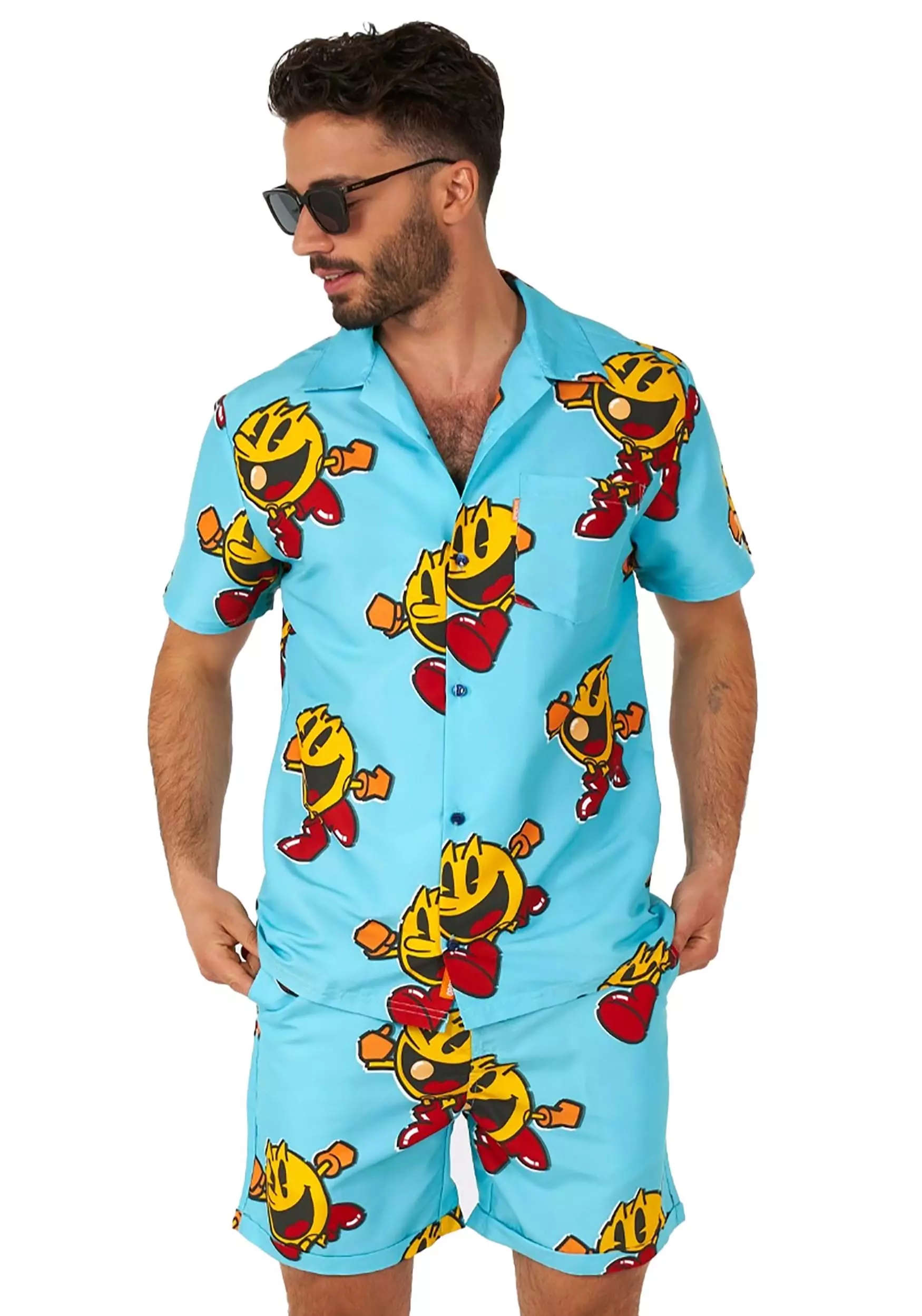 Opposuits Pac-Man Waka Waka Swimsuit & Shirt For Men 3 Opposuits Pac-Man Waka Waka Swimsuit & Shirt For Men