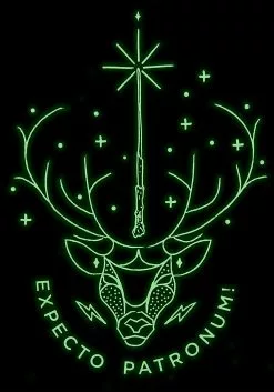 Elope Harry Potter Patronus Glow Knit Scarf -Disguise Store patronus glow knit scarf alt 2