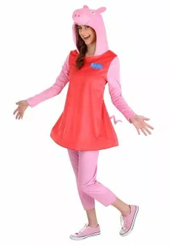 Disguise Limited Peppa Pig Adult Deluxe Costume For Women 25 Disguise Limited Peppa Pig Adult Deluxe Costume For Women -Disguise Store peppa pig womens adult deluxe costume alt 11