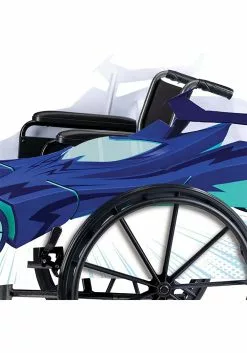 Disguise Adaptive PJ Masks Cat Car Wheelchair Cover -Disguise Store pj masks cat car adaptive wheelchair cover alt 2