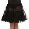 Fun Costumes Plus Size Knee Length Crinoline Skirt -Disguise Store plus size black knee length crinoline