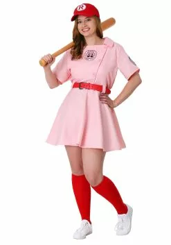 Fun Costumes League Of Their Own Dottie Plus Size Costume -Disguise Store plus size budget dottie costume alt 3