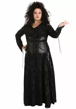 Jerry Leigh Deluxe Harry Potter Bellatrix Plus Size Womens Costume -Disguise Store plus size deluxe harry potter bellatrix costume alt 2