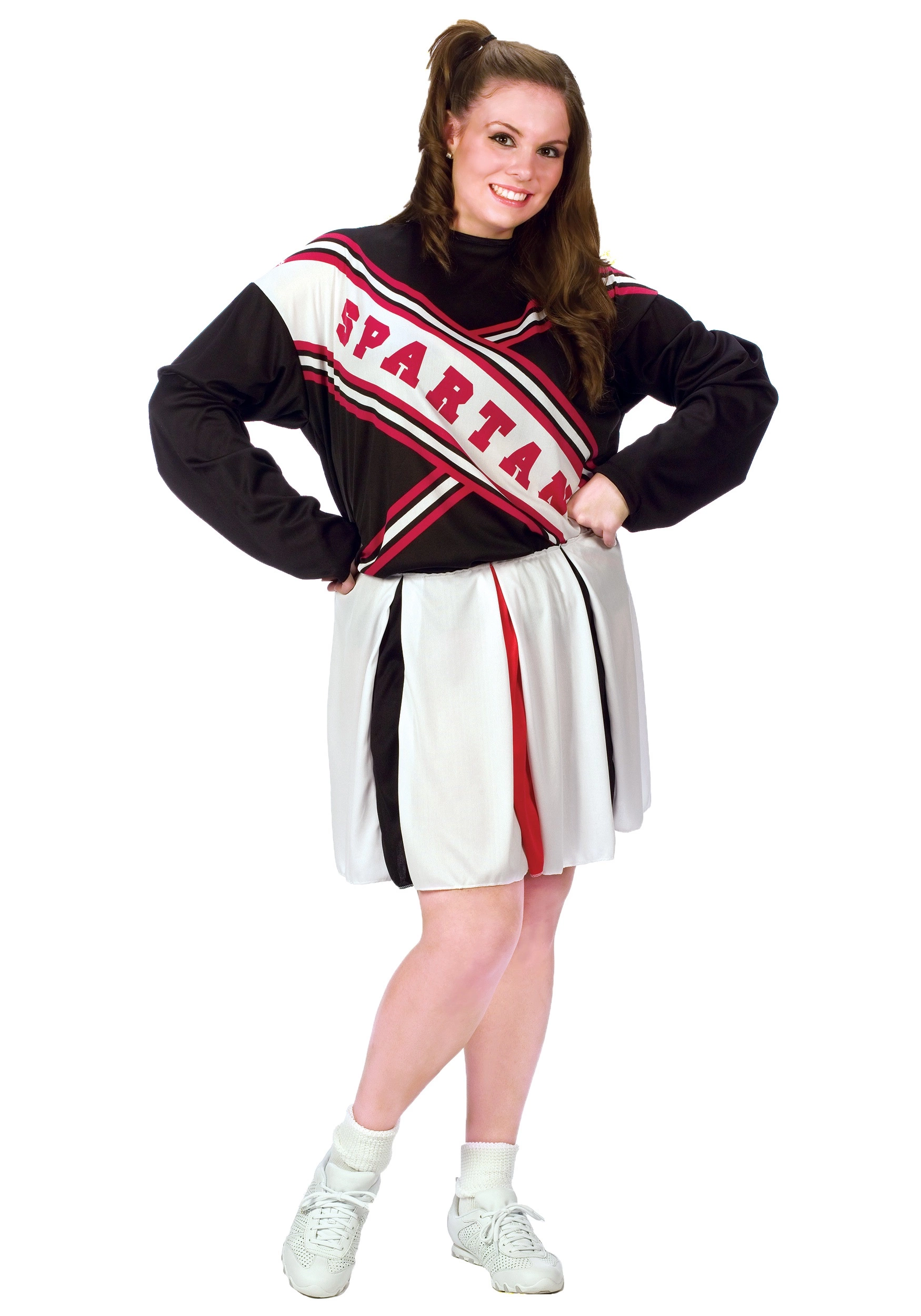 Fun World Plus Size Female Spartan Cheerleader Costume 3 Fun World Plus Size Female Spartan Cheerleader Costume