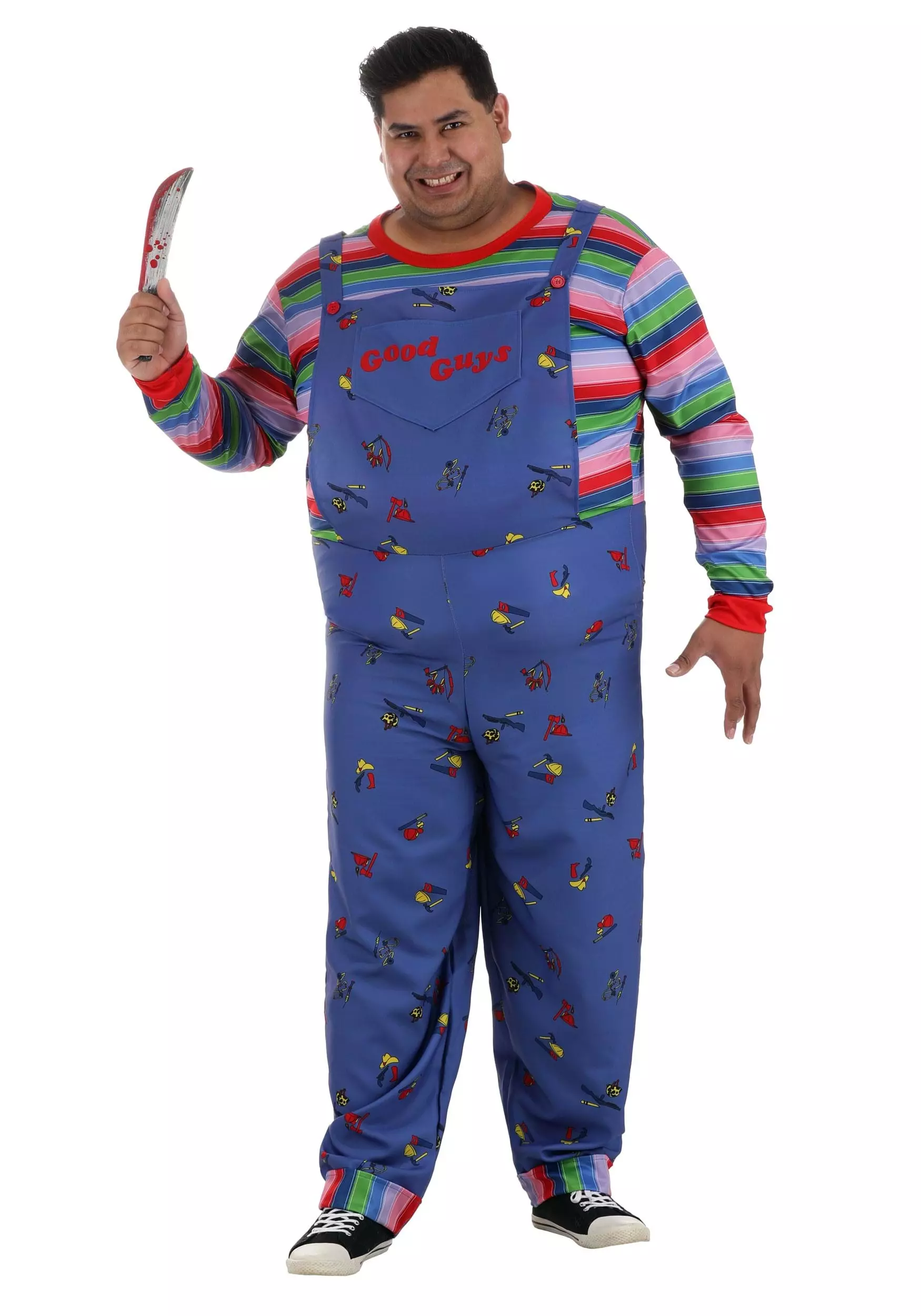 Jerry Leigh Child's Play Plus Size Chucky Costume For Men 3 Jerry Leigh Child's Play Plus Size Chucky Costume For Men