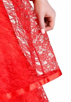 Fun Costumes Red Plus Size Gothic Wedding Dress Costume -Disguise Store plus size red gothic wedding dress costume alt5