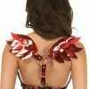 Daisy Corsets Women's Plus Size Red Metallic Devil Wings -Disguise Store plus size red metallic devil wings