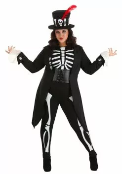 Fun Costumes Plus Size Ladies Voodoo Skeleton Costume -Disguise Store plus size womens voodoo skeleton costume alt 5