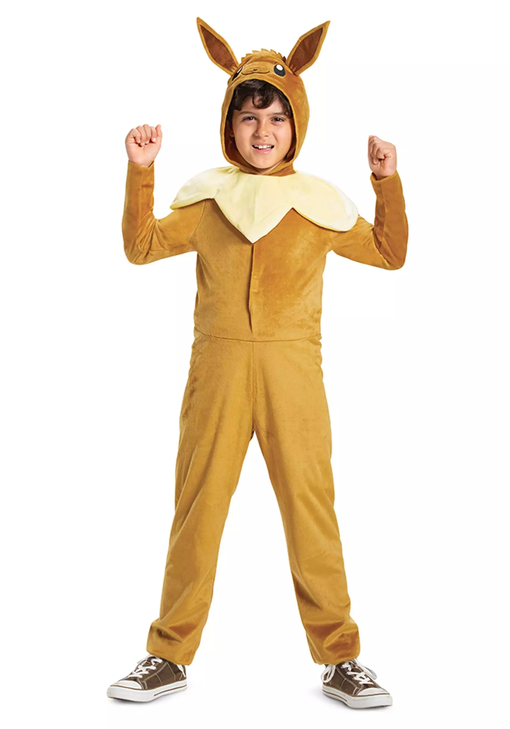 Disguise Kid's Pokémon Eevee Hooded Jumpsuit Classic Costume 3 Disguise Kid's Pokémon Eevee Hooded Jumpsuit Classic Costume