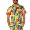 Opposuits Pokémon Pika Pikachu Swimsuit & Shirt For Men -Disguise Store pokemon mens pika pikachu swimsuit shirt