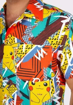Opposuits Pokémon Pika Pikachu Swimsuit & Shirt For Men -Disguise Store pokemon mens pika pikachu swimsuit shirt alt 5