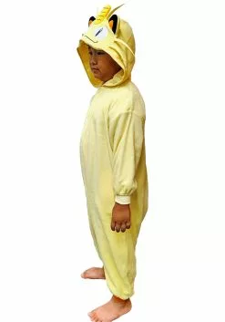 Sazac Pokemon Meowth Kigurumi Costume For Kids -Disguise Store pokemon meowth kids kigurumi costume alt 2