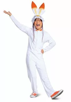 Disguise Kid's Pokémon Scorbunny Hooded Jumpsuit Classic Costume -Disguise Store pokemon scorbunny hooded jumpsuit classic costume alt 2