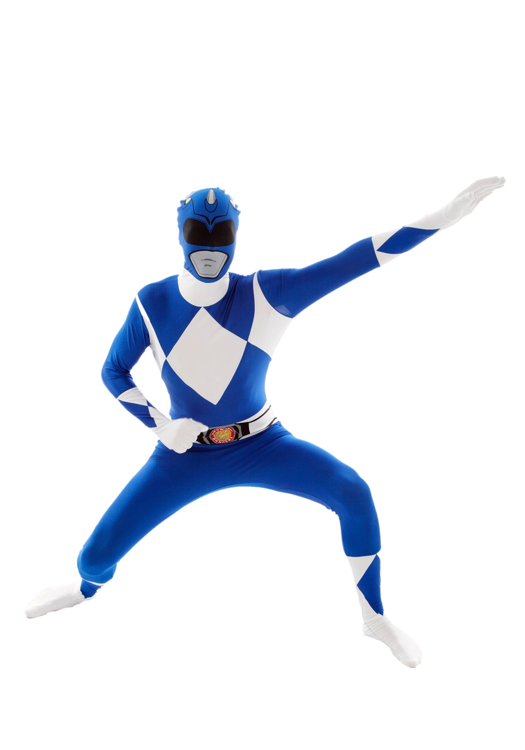 Morphsuits Power Rangers: Blue Ranger Morphsuit Costume 4 Morphsuits Power Rangers: Blue Ranger Morphsuit Costume - Image 2