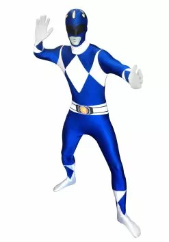 Morphsuits Power Rangers: Blue Ranger Morphsuit Costume 7 Morphsuits Power Rangers: Blue Ranger Morphsuit Costume -Disguise Store power rangers blue ranger morphsuit alt2
