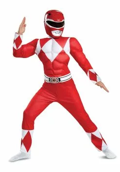 Disguise Boy's Red Ranger Power Rangers Costume -Disguise Store power rangers boys red ranger costume alt 2