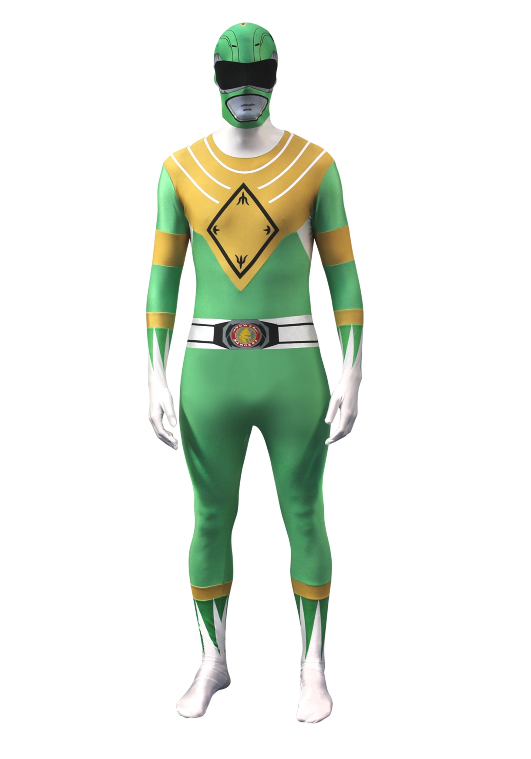 Morphsuits Power Rangers: Green Ranger Morphsuit Costume 3 Morphsuits Power Rangers: Green Ranger Morphsuit Costume