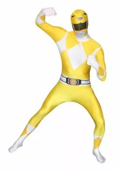 Morphsuits Power Rangers: Yellow Ranger Morphsuit Costume 7 Morphsuits Power Rangers: Yellow Ranger Morphsuit Costume -Disguise Store power rangers yellow ranger morphsuit image3