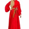 Meisheng Women's Princess Bride Buttercup Peasant Dress Costume -Disguise Store princess bride buttercup red dress costume