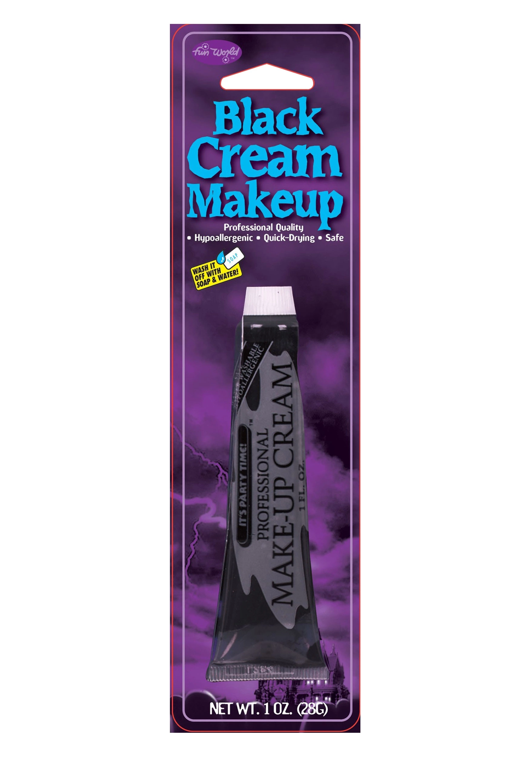 Fun World Professional Black Cream Makeup 3 Fun World Professional Black Cream Makeup