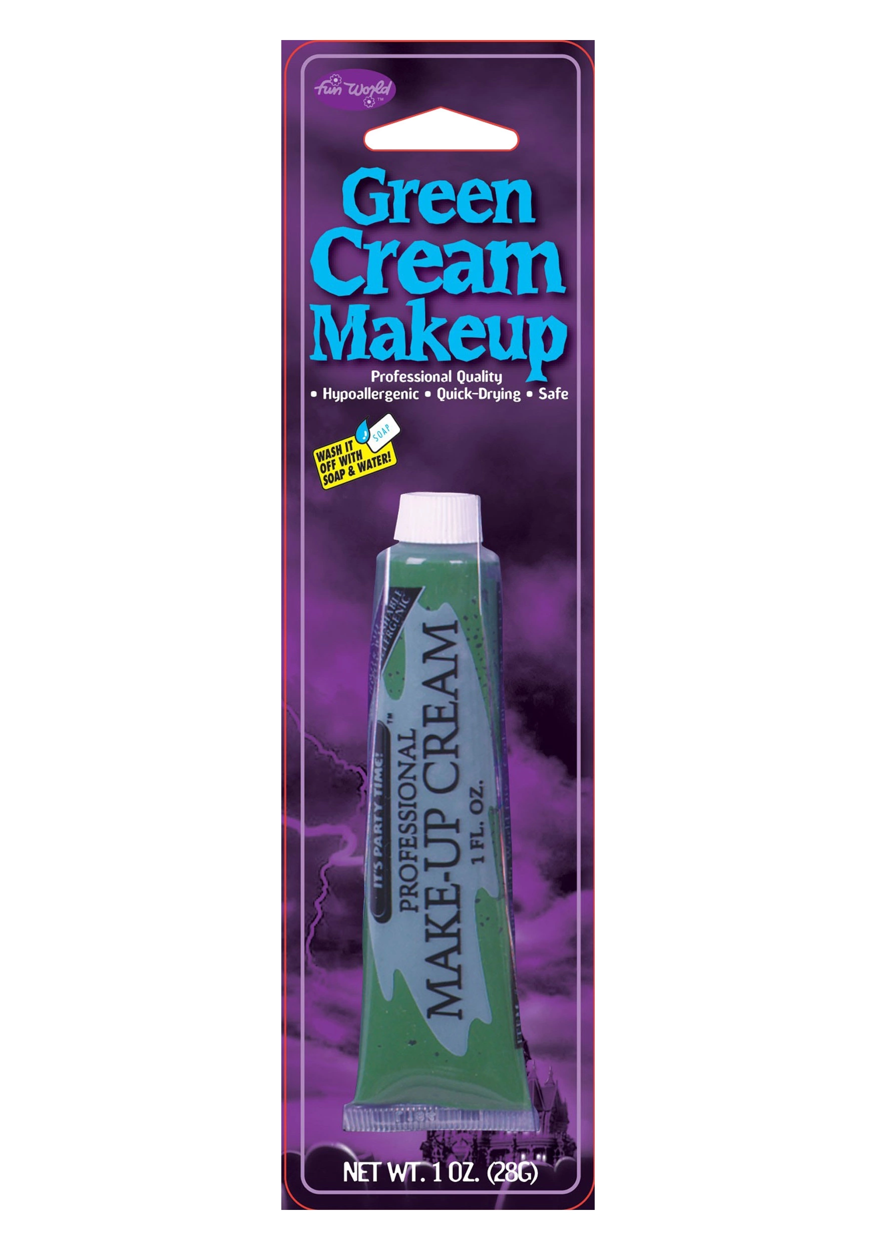Fun World Professional Cream Makeup - Green 3 Fun World Professional Cream Makeup - Green