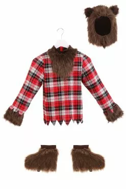 Fun Costumes Fierce Werewolf Kids Costume -Disguise Store scary fierce werewolf boys costume alt 12