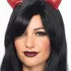 LEG AVENUE Sequined Devil Horns Headband -Disguise Store sequin devil horns headband