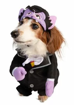 Pet Krewe Pet's Sesame Street The Count Costume -Disguise Store sesame street the count pet costume alt 5