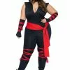 LEG AVENUE Deadly Ninja Women's Sexy Plus Size Costume -Disguise Store sexy deadly ninja womens plus costume upd