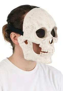 Seasonal Visions International, Ltd. Shiny Skull Mouth Mover Mask -Disguise Store shining skull mouth mover mask alt 3