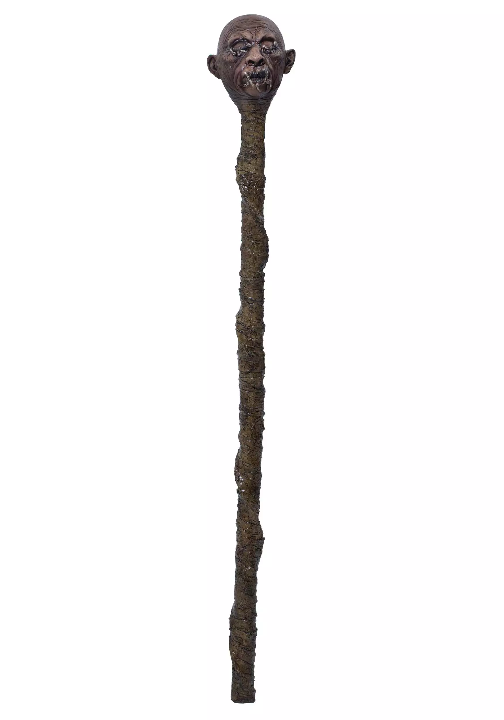 Ghoulish Productions Creepy Shrunken Head Voodoo Staff 3 Ghoulish Productions Creepy Shrunken Head Voodoo Staff