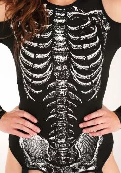 Seeing Red Skeleton Bodysuit Costume 12 Seeing Red Skeleton Bodysuit Costume -Disguise Store skeleton bodysuit womens costume alt 1