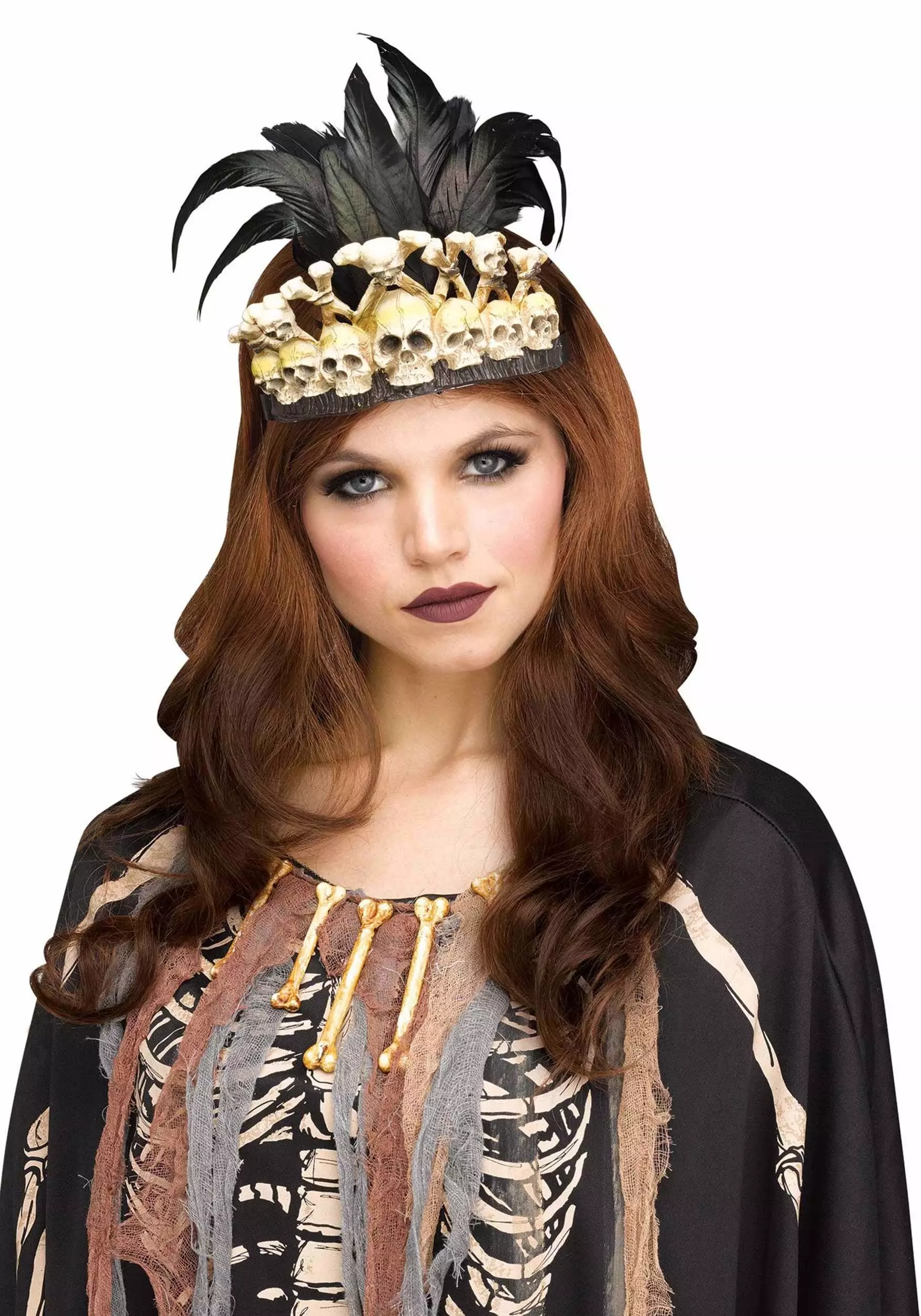 Fun World Skull Crown Headpiece Costume Accessory 3 Fun World Skull Crown Headpiece Costume Accessory
