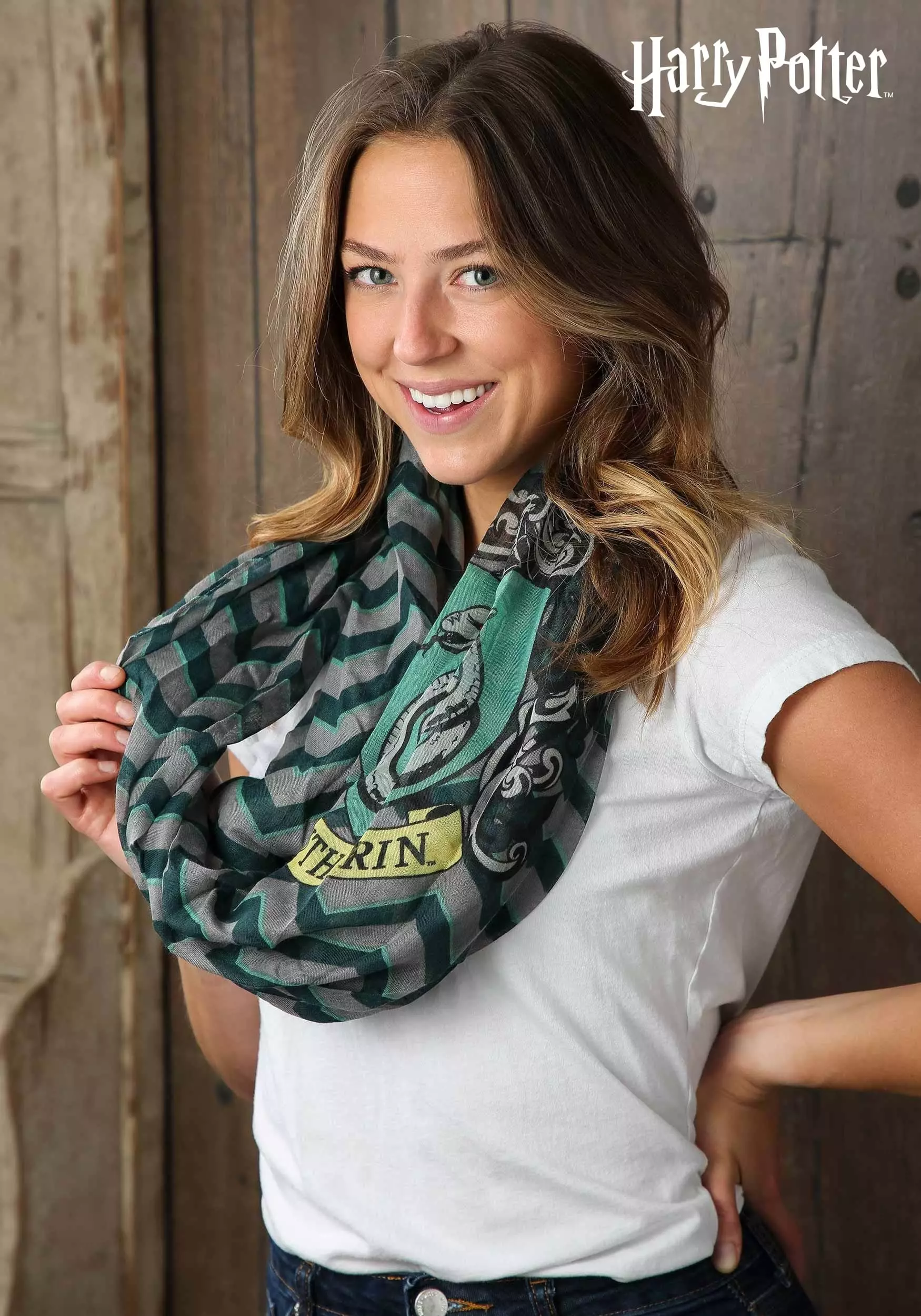 Elope Harry Potter Slytherin Infinity Scarf 3 Elope Harry Potter Slytherin Infinity Scarf
