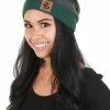 Elope Slytherin Heathered Knit Warm Beanie 1 Elope Slytherin Heathered Knit Warm Beanie -Disguise Store slytherin heathered knit beanie