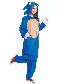 Disguise Sonic 2 Sonic Movie Costume For Adults 8 Disguise Sonic 2 Sonic Movie Costume For Adults -Disguise Store sonic 2 adult sonic movie costume alt 2