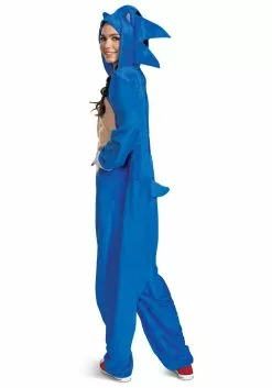 Disguise Sonic 2 Sonic Movie Costume For Adults 9 Disguise Sonic 2 Sonic Movie Costume For Adults -Disguise Store sonic 2 adult sonic movie costume alt 3