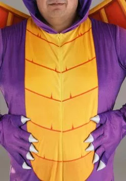 Fun Costumes Spyro The Dragon Plus Size Adult Costume Jumpsuit -Disguise Store spyro the dragon adult plus costume jumpsuit alt 3