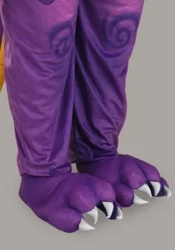 Fun Costumes Spyro The Dragon Plus Size Adult Costume Jumpsuit -Disguise Store spyro the dragon adult plus costume jumpsuit alt 5