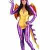 Fun Costumes Spyro The Dragon Costume Jumpsuit For Women 1 Fun Costumes Spyro The Dragon Costume Jumpsuit For Women -Disguise Store spyro the dragon womens costume jumpsuit