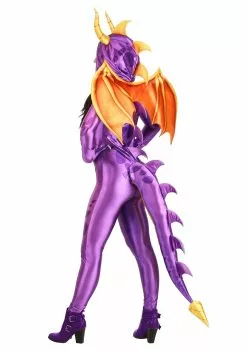 Fun Costumes Spyro The Dragon Costume Jumpsuit For Women -Disguise Store spyro the dragon womens costume jumpsuit alt 1