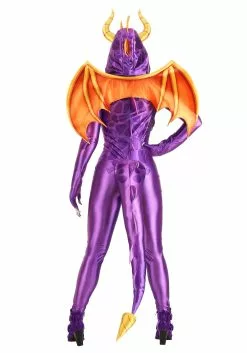 Fun Costumes Spyro The Dragon Costume Jumpsuit For Women -Disguise Store spyro the dragon womens costume jumpsuit alt 2