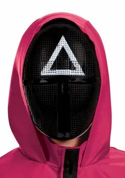 Disguise Squid Game Triangle Guard Adult Jumpsuit -Disguise Store squid game adult triangle guard jumpsuit alt 3