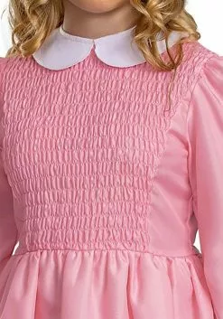 Disguise Stranger Things Classic Pink Dress Eleven Tween Costume -Disguise Store stranger things tween classic pink dress eleven alt 2