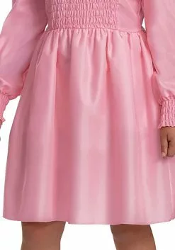 Disguise Stranger Things Classic Pink Dress Eleven Tween Costume -Disguise Store stranger things tween classic pink dress eleven alt 4