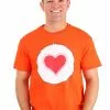 Mad Engine Adult Tenderheart Bear Costume T-Shirt -Disguise Store tenderheart bear adult unisex costume t shirt alt 1